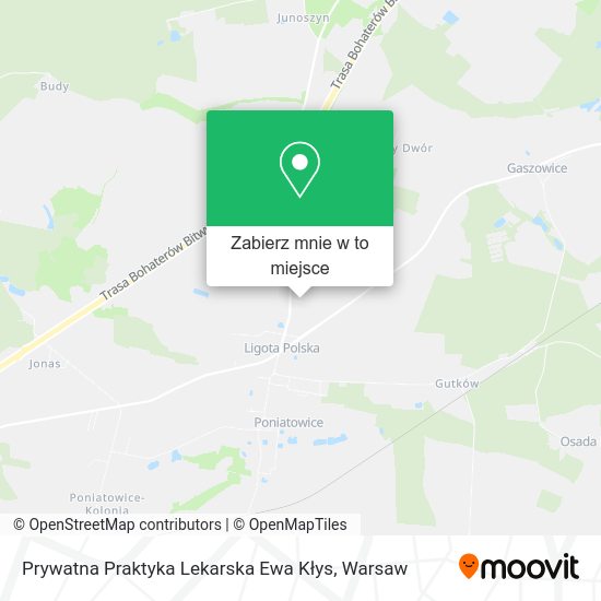 Mapa Prywatna Praktyka Lekarska Ewa Kłys