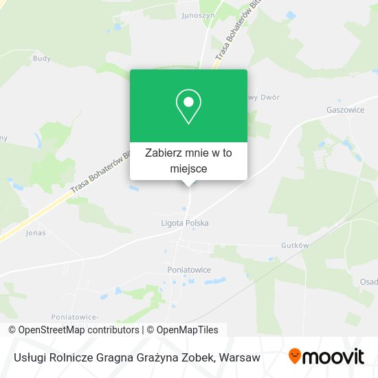 Mapa Usługi Rolnicze Gragna Grażyna Zobek