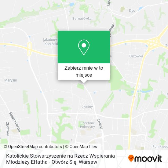 Mapa Katolickie Stowarzyszenie na Rzecz Wspierania Młodzieży Effatha - Otwórz Się