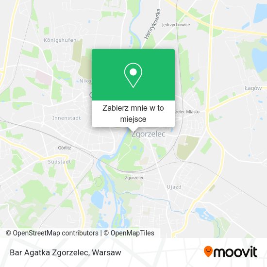 Mapa Bar Agatka Zgorzelec