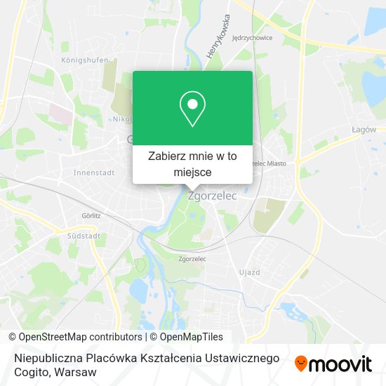 Mapa Niepubliczna Placówka Kształcenia Ustawicznego Cogito