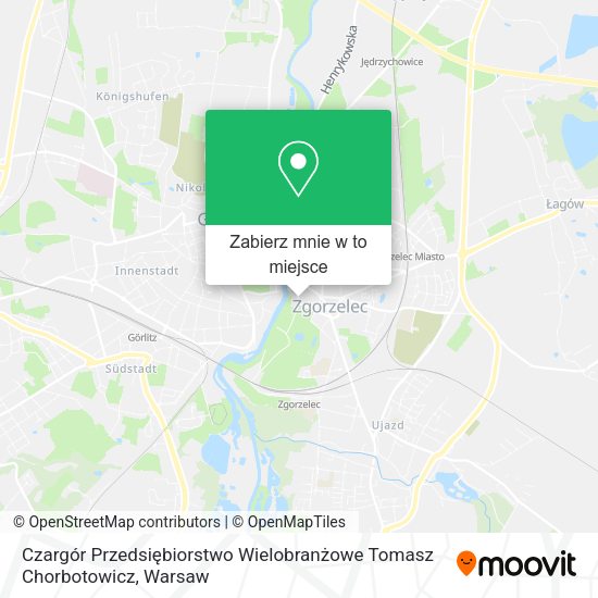 Mapa Czargór Przedsiębiorstwo Wielobranżowe Tomasz Chorbotowicz