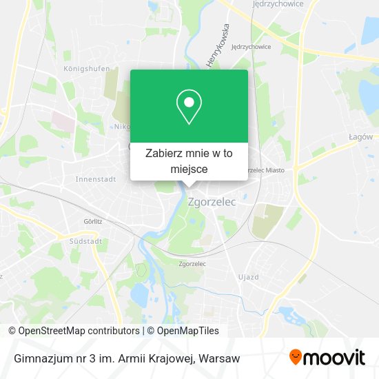 Mapa Gimnazjum nr 3 im. Armii Krajowej