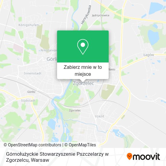 Mapa Górnołużyckie Stowarzyszenie Pszczelarzy w Zgorzelcu