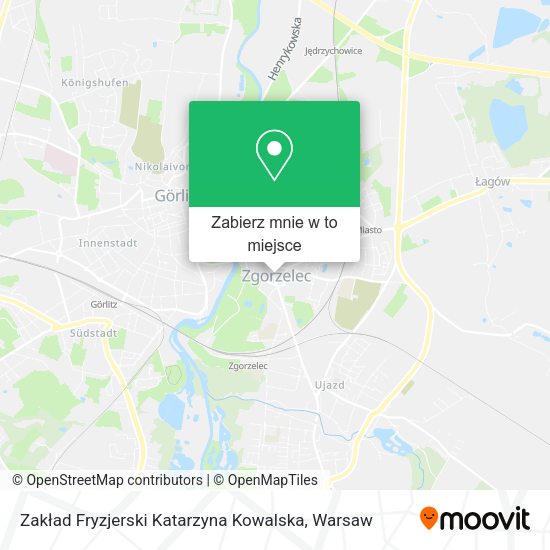 Mapa Zakład Fryzjerski Katarzyna Kowalska