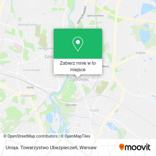 Mapa Uniqa. Towarzystwo Ubezpieczeń