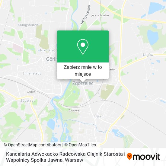 Mapa Kancelaria Adwokacko Radcowska Olejnik Starosta i Wspolnicy Spolka Jawna