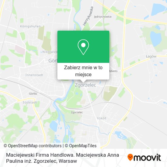 Mapa Maciejewski Firma Handlowa. Maciejewska Anna Paulina inż. Zgorzelec