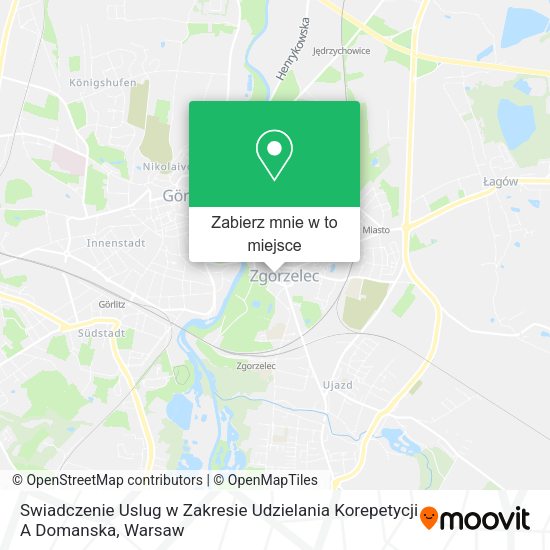 Mapa Swiadczenie Uslug w Zakresie Udzielania Korepetycji A Domanska