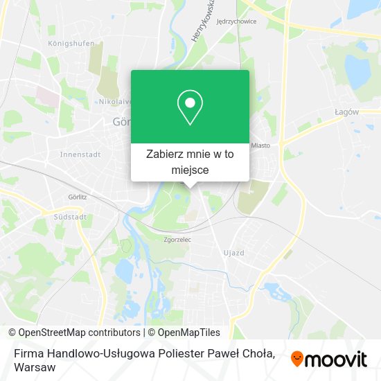 Mapa Firma Handlowo-Usługowa Poliester Paweł Choła