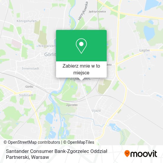 Mapa Santander Consumer Bank-Zgorzelec Oddział Partnerski