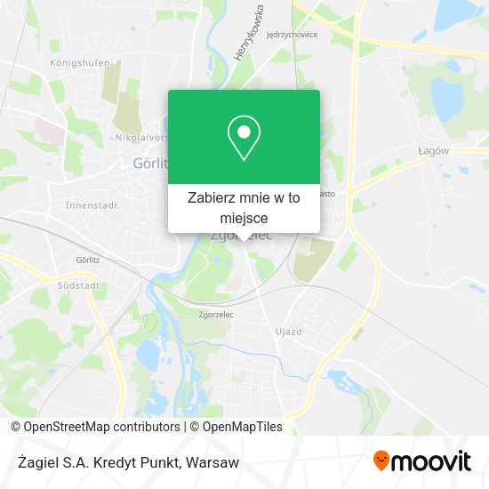 Mapa Żagiel S.A. Kredyt Punkt