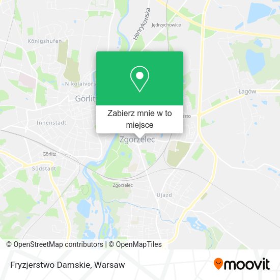 Mapa Fryzjerstwo Damskie