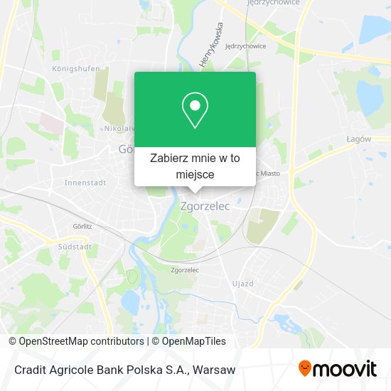 Mapa Cradit Agricole Bank Polska S.A.