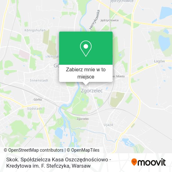 Mapa Skok. Spółdzielcza Kasa Oszczędnościowo - Kredytowa im. F. Stefczyka