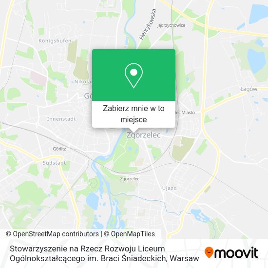 Mapa Stowarzyszenie na Rzecz Rozwoju Liceum Ogólnokształcącego im. Braci Śniadeckich