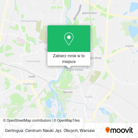 Mapa Gerlingua. Centrum Nauki Jęz. Obcych