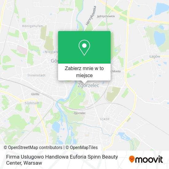 Mapa Firma Uslugowo Handlowa Euforia Spinn Beauty Center