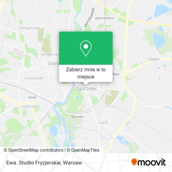 Mapa Ewa. Studio Fryzjerskie