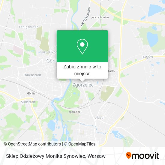 Mapa Sklep Odzieżowy Monika Synowiec