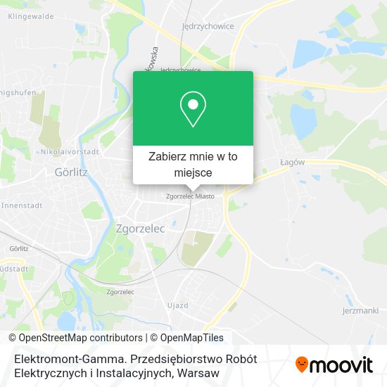 Mapa Elektromont-Gamma. Przedsiębiorstwo Robót Elektrycznych i Instalacyjnych