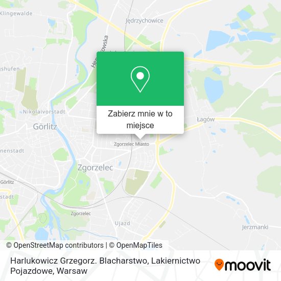 Mapa Harlukowicz Grzegorz. Blacharstwo, Lakiernictwo Pojazdowe