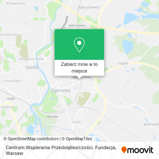 Mapa Centrum Wspierania Przedsiębiorczości. Fundacja