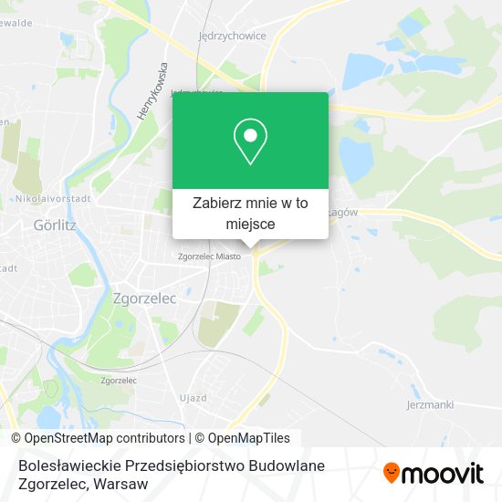 Mapa Bolesławieckie Przedsiębiorstwo Budowlane Zgorzelec