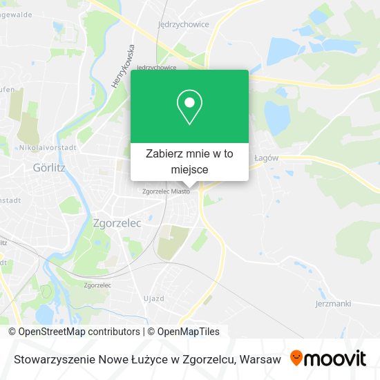 Mapa Stowarzyszenie Nowe Łużyce w Zgorzelcu