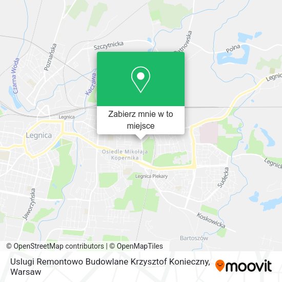 Mapa Uslugi Remontowo Budowlane Krzysztof Konieczny