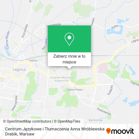 Mapa Centrum Językowe i Tłumaczenia Anna Wróblewska Drabik