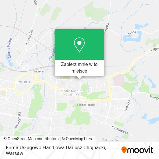 Mapa Firma Usługowo Handlowa Dariusz Chojnacki