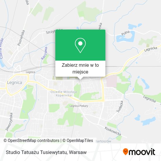 Mapa Studio Tatuażu Tusiewytatu