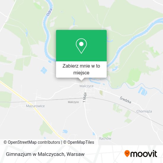 Mapa Gimnazjum w Malczycach