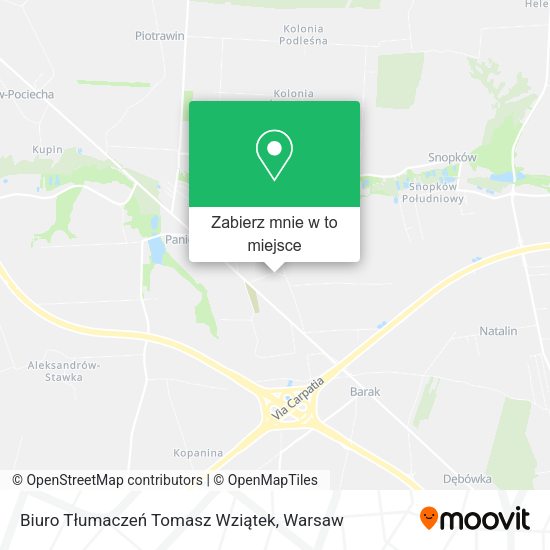 Mapa Biuro Tłumaczeń Tomasz Wziątek