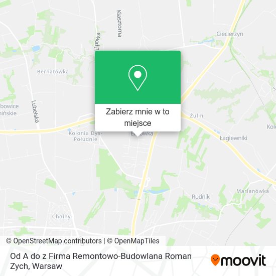 Mapa Od A do z Firma Remontowo-Budowlana Roman Zych