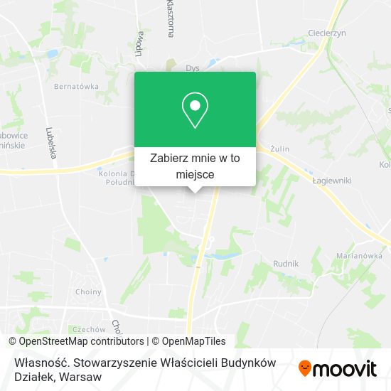 Mapa Własność. Stowarzyszenie Właścicieli Budynków Działek