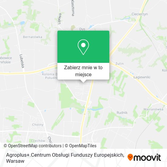 Mapa Agroplus+.Centrum Obsługi Funduszy Europejskich