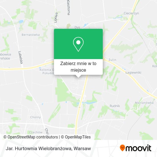 Mapa Jar. Hurtownia Wielobranżowa