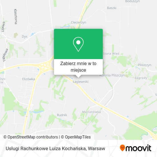 Mapa Usługi Rachunkowe Luiza Kochańska