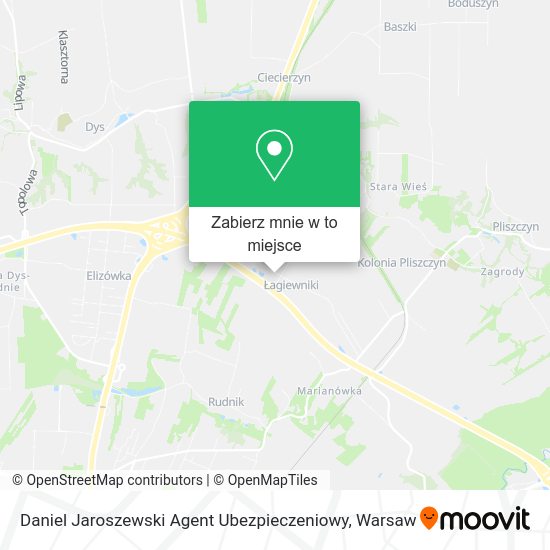 Mapa Daniel Jaroszewski Agent Ubezpieczeniowy