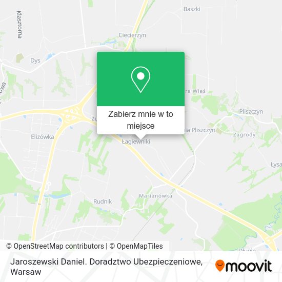 Mapa Jaroszewski Daniel. Doradztwo Ubezpieczeniowe