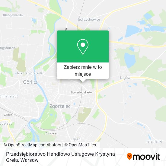 Mapa Przedsiębiorstwo Handlowo Usługowe Krystyna Grela