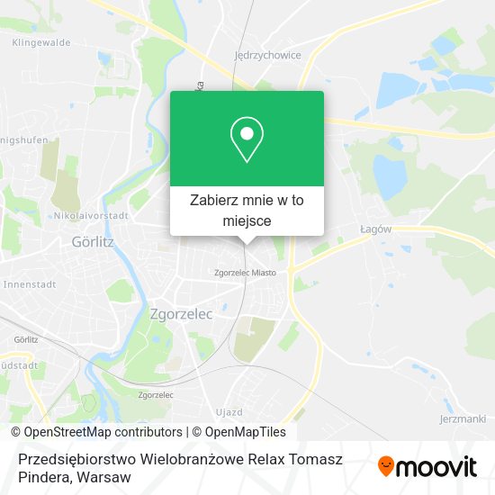 Mapa Przedsiębiorstwo Wielobranżowe Relax Tomasz Pindera