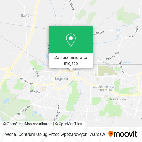 Mapa Wena. Centrum Usług Przeciwpożarowych