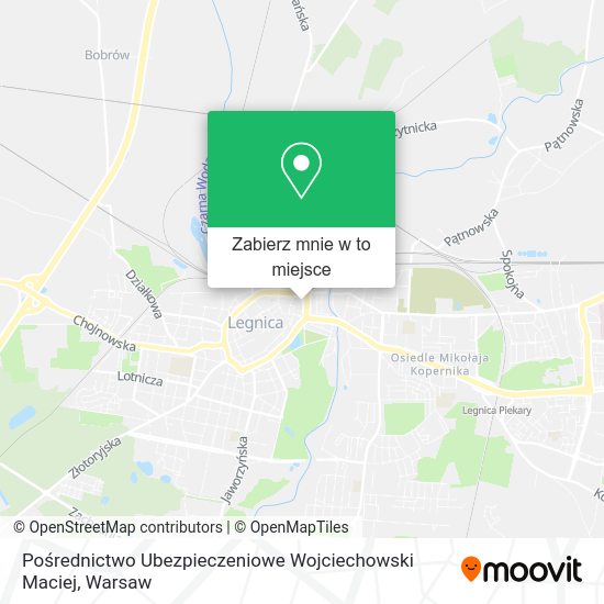 Mapa Pośrednictwo Ubezpieczeniowe Wojciechowski Maciej