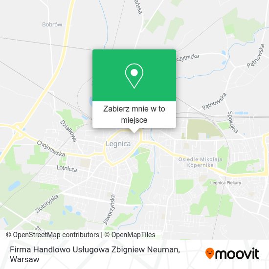 Mapa Firma Handlowo Usługowa Zbigniew Neuman