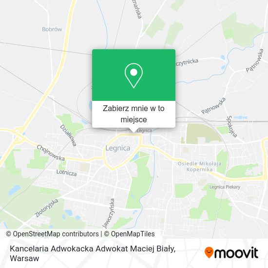 Mapa Kancelaria Adwokacka Adwokat Maciej Biały