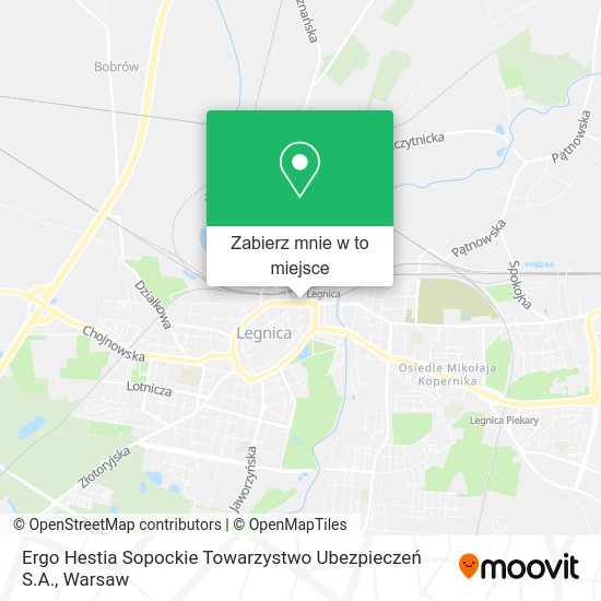 Mapa Ergo Hestia Sopockie Towarzystwo Ubezpieczeń S.A.