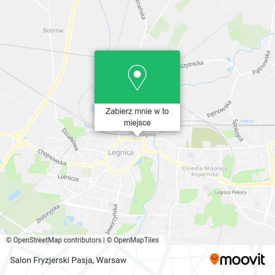 Mapa Salon Fryzjerski Pasja